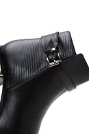 Women's Black Zippered Heeled Boots | Derimod