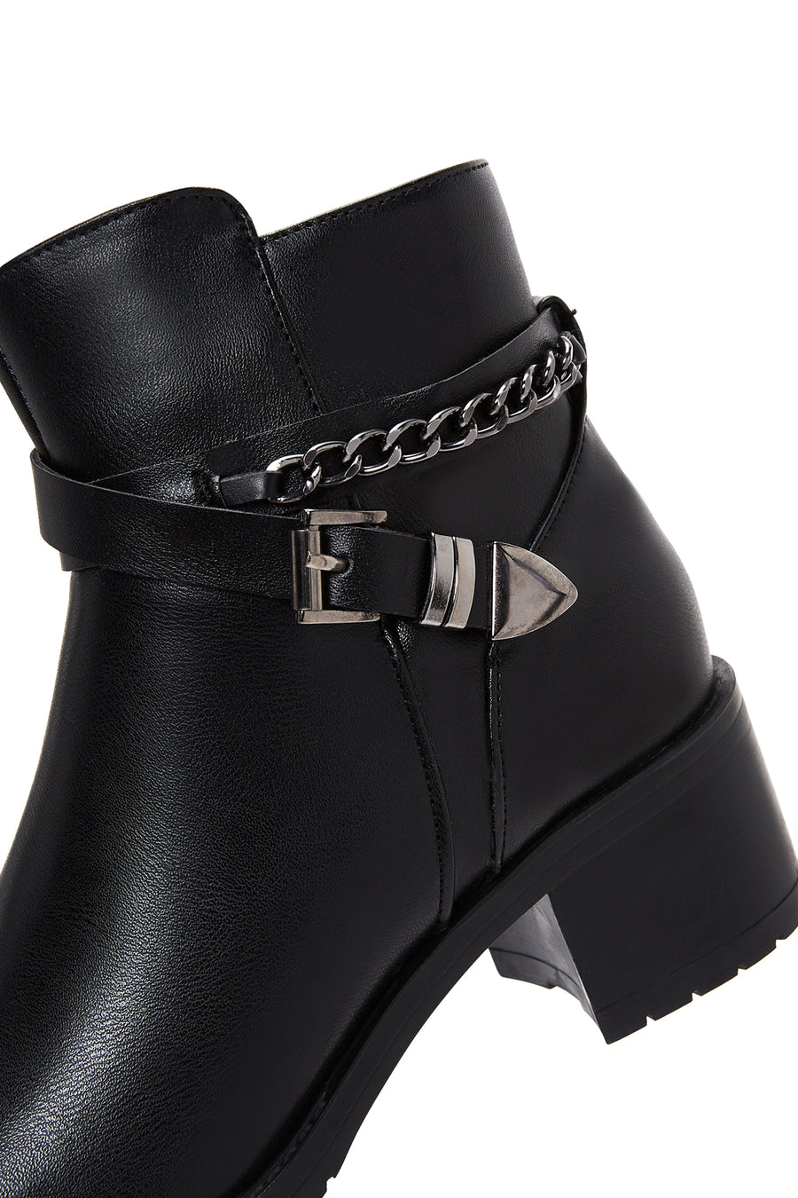 Women's Buckle Heeled Boots
