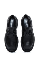 Kadın Siyah Kalın Tabanlı Maskülen Loafer | Derimod
