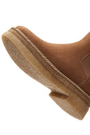 Women's Tan Suede Chelsea Boots | Derimod