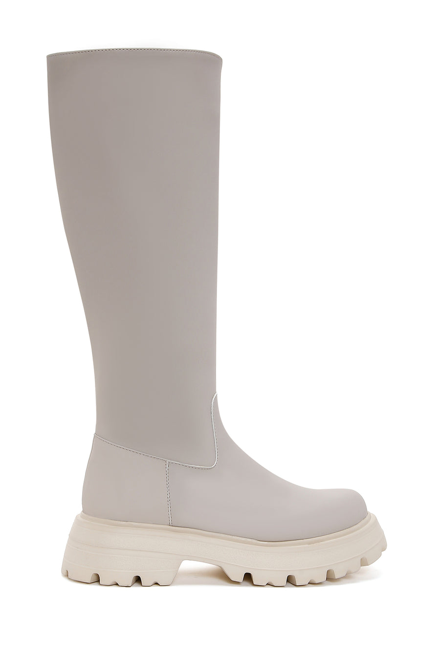 Women's Beige Zippered Thick Soled Boots 22WFE4033MT | Derimod