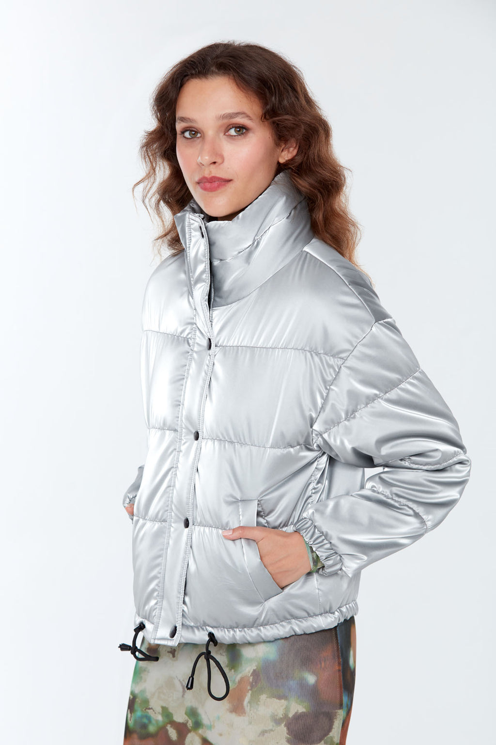 Oslo Kadın Gümüş Softwear Mont