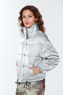 Oslo Women's Silver Softwear Coat | Derimod