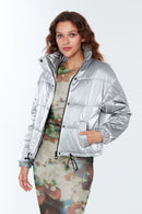 Oslo Women's Silver Softwear Coat | Derimod