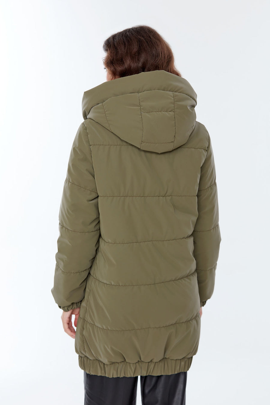Helsinki Kadın Haki Softwear Kaban