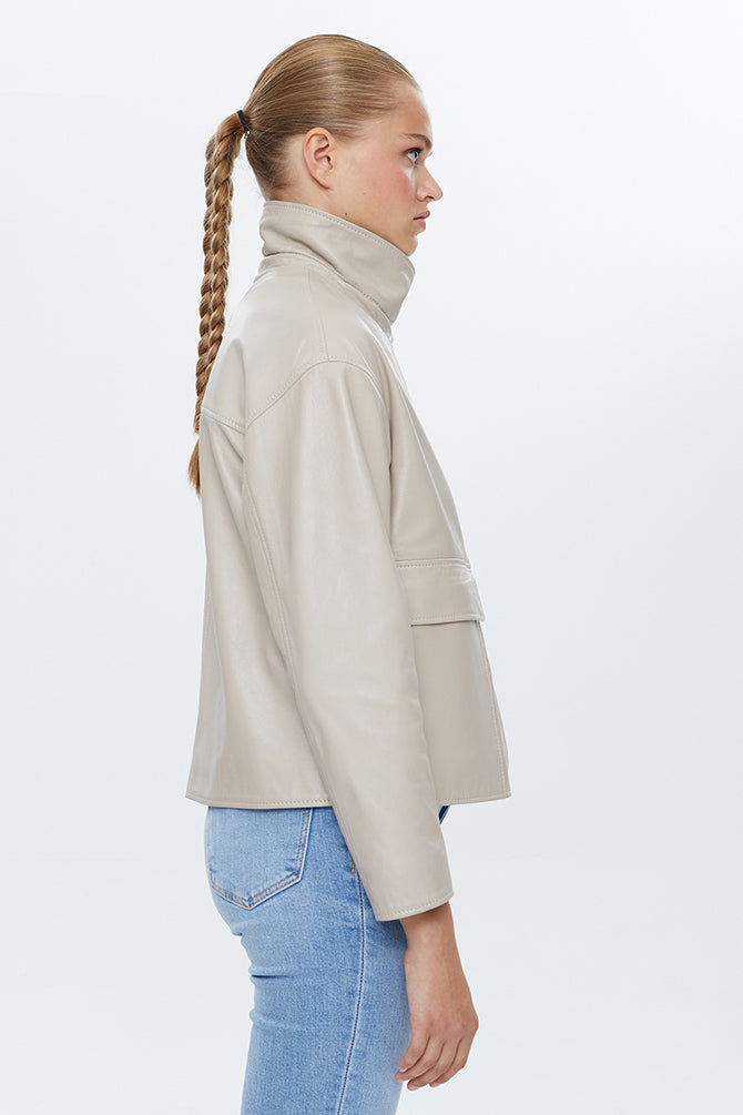 Nova Women's Oversize Leather Jacket