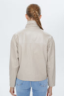 Nova Women's Oversize Leather Jacket | Derimod