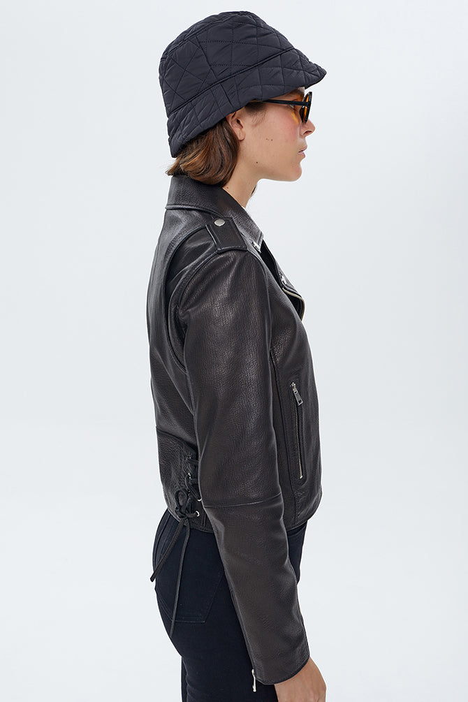 Nikita Women's Black Biker Leather Jacket