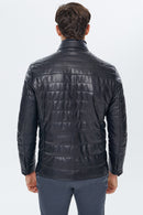 Locatelli Men's Black Leather Jacket | Derimod