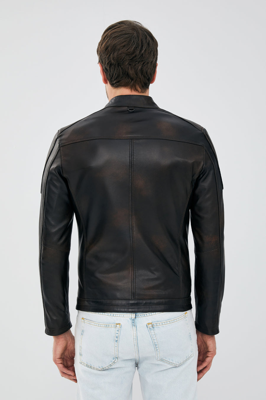 Juan Men's Brown Leather Jacket