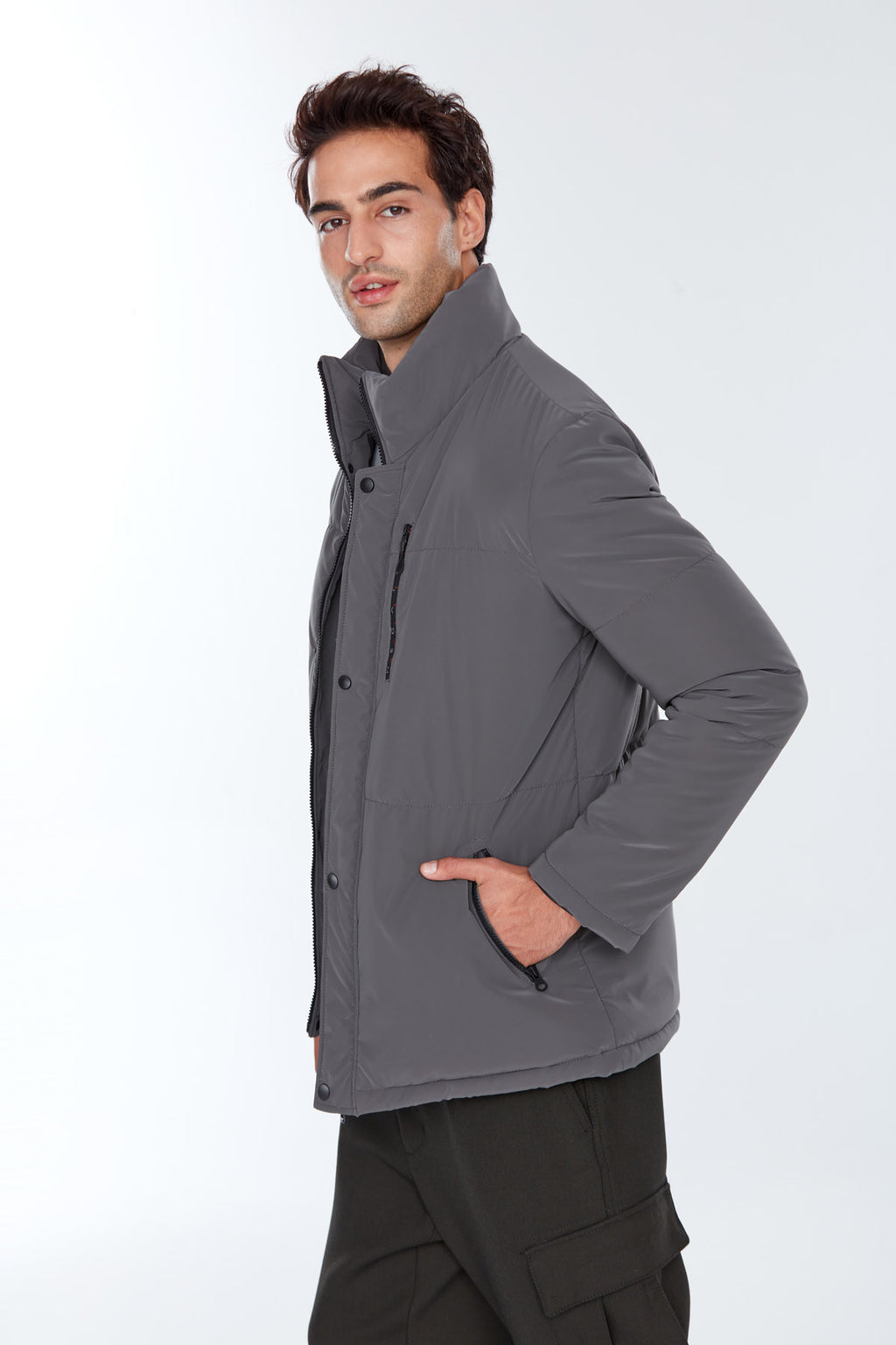 Berlin Erkek Gri Softwear Mont