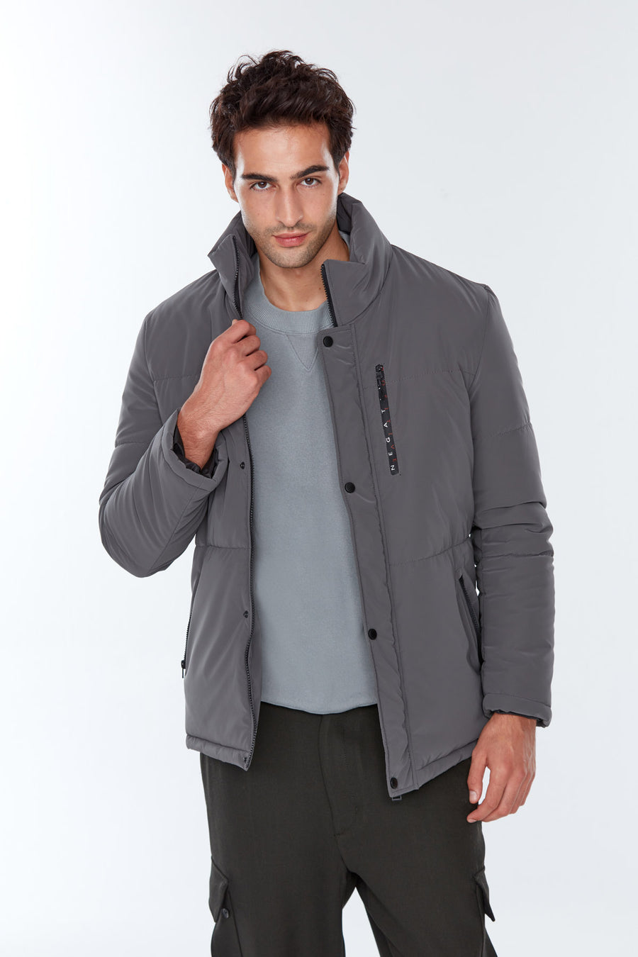 Berlin Erkek Gri Softwear Mont