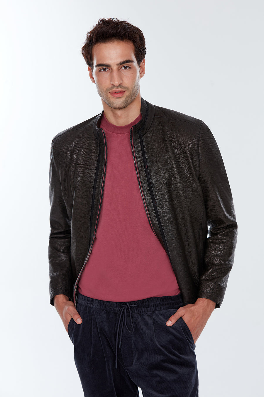 Coutinho Men's Black Leather Jacket