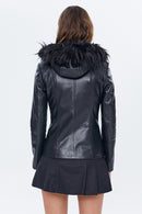 Juliette Women's Leather Jacket | Derimod