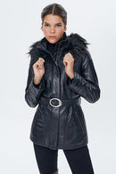 Angela Women's Leather Jacket | Derimod