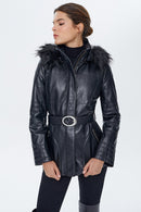 Angela Women's Leather Jacket | Derimod