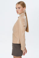Alison Women's Leather Jacket | Derimod