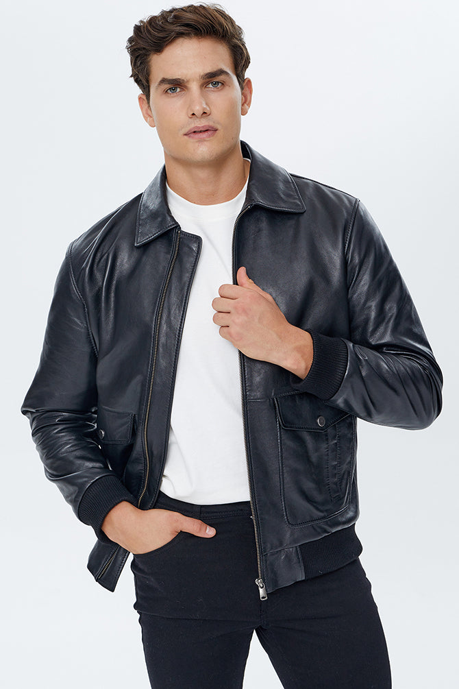 Shaw Men's Leather Jacket