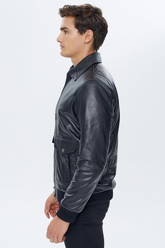 Shaw Men's Leather Jacket