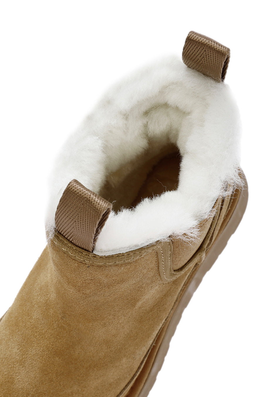 Woman Brown Thick-Soled Teddy Suede Leather Boat