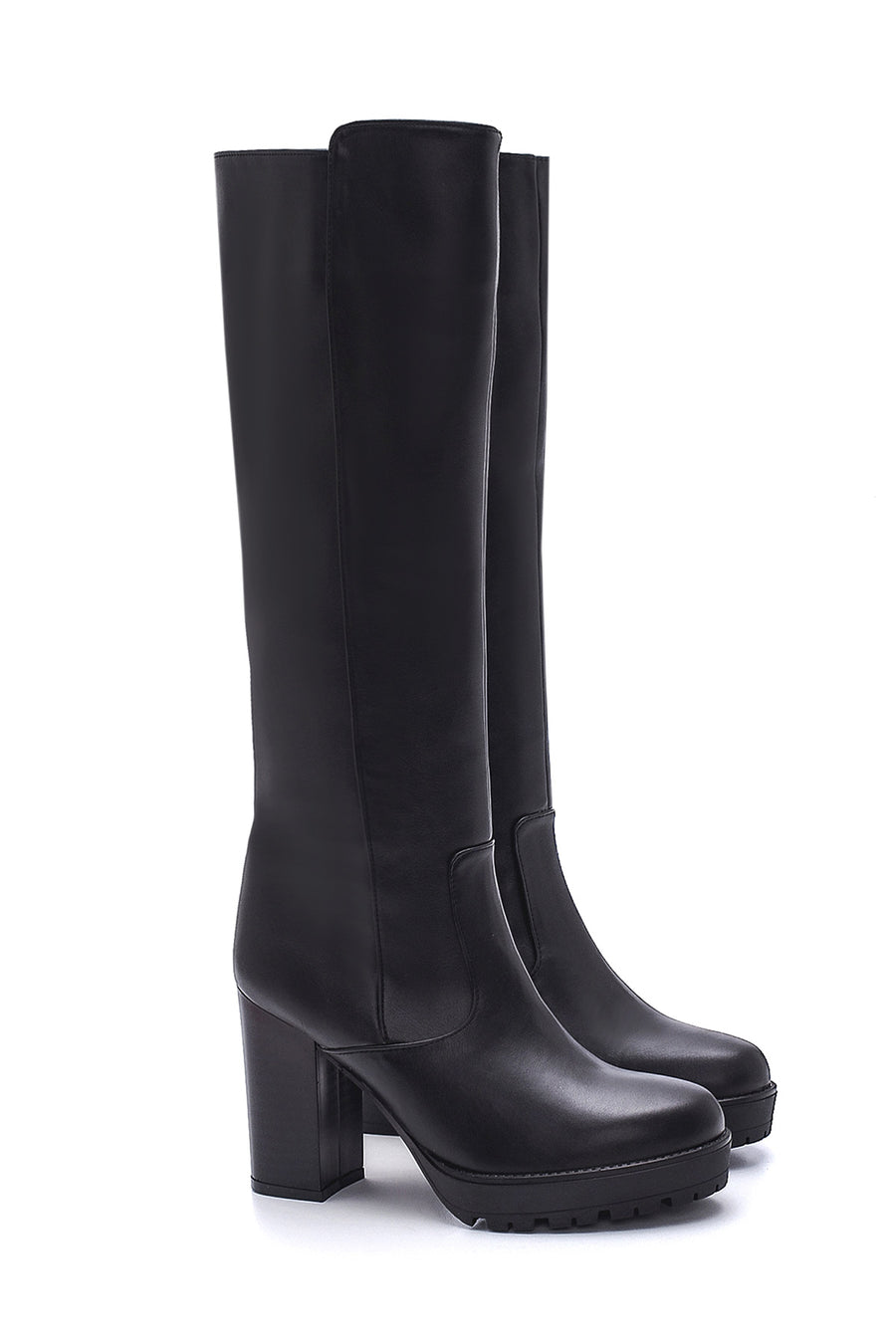 Women's Zippered Heeled Boots