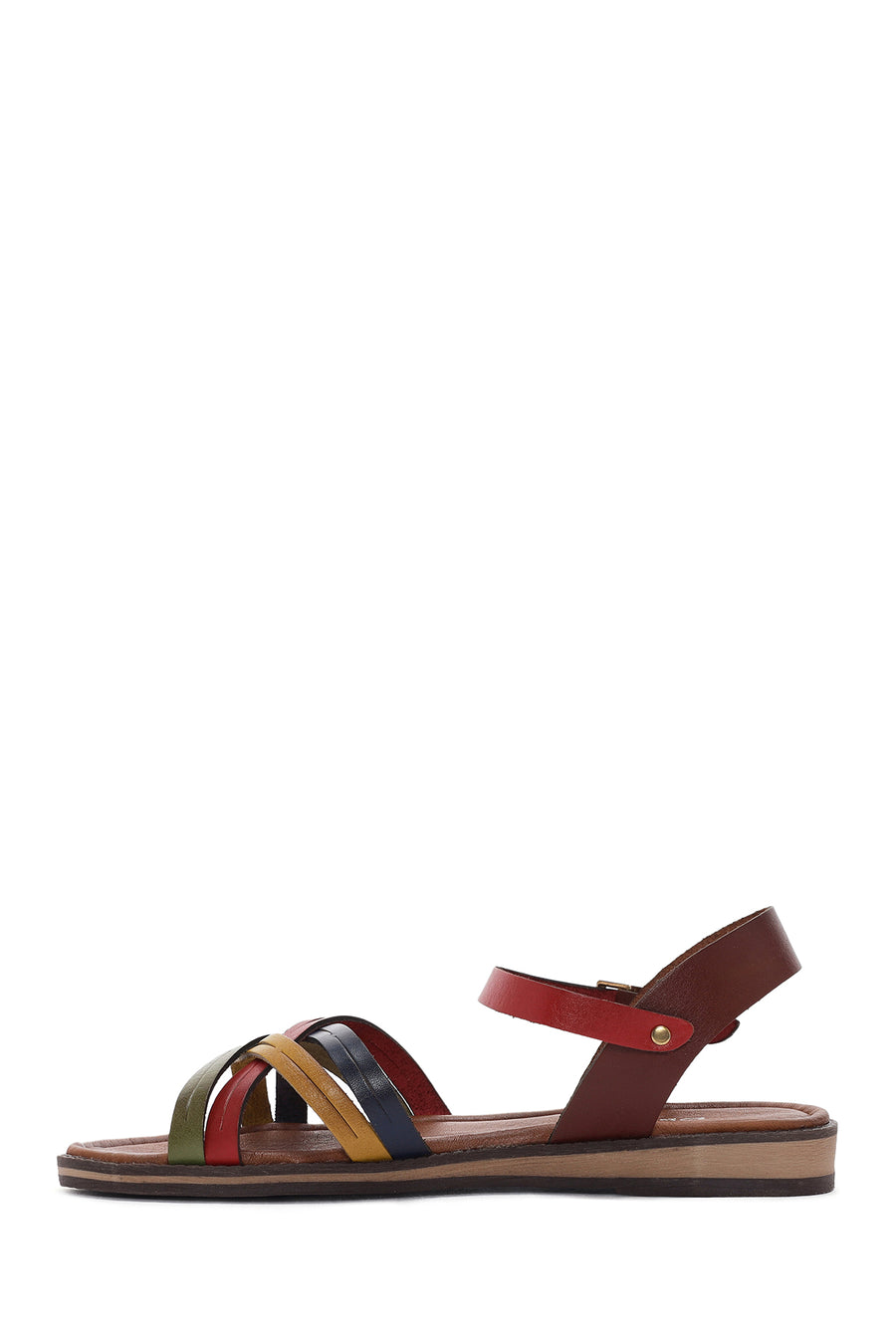 Women's Multicolored Leather Bodrum Sandals