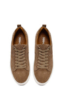 Male Beige Lace-up Suede Leather Sneaker | Derimod