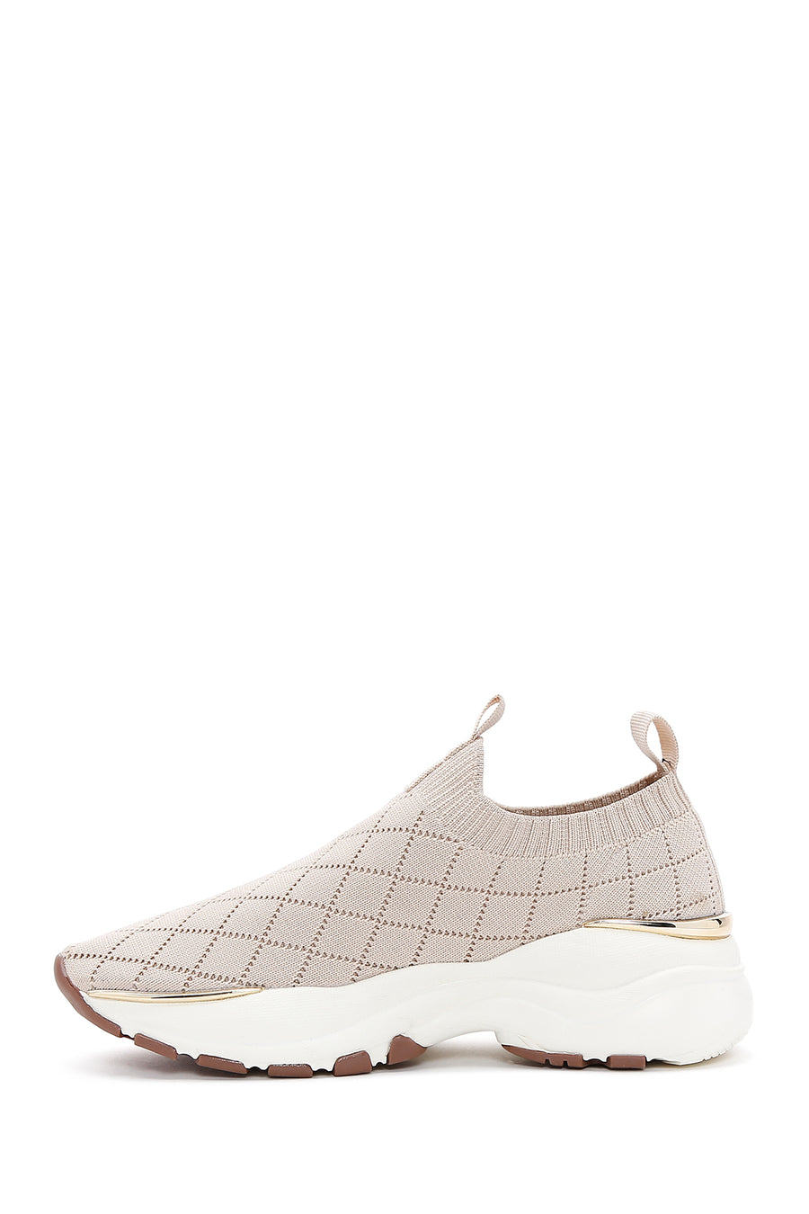 Derimod Zero Women's Beige Patterned Thick Soled Sneakers