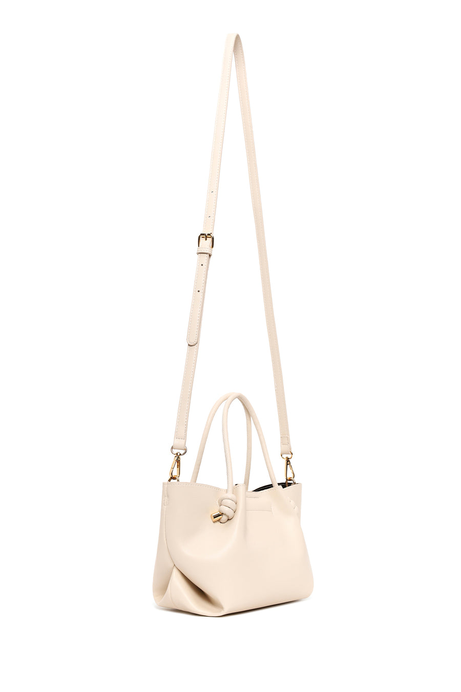 Woman Cream Long-Shoulder-Strap Mini Underarm Bag