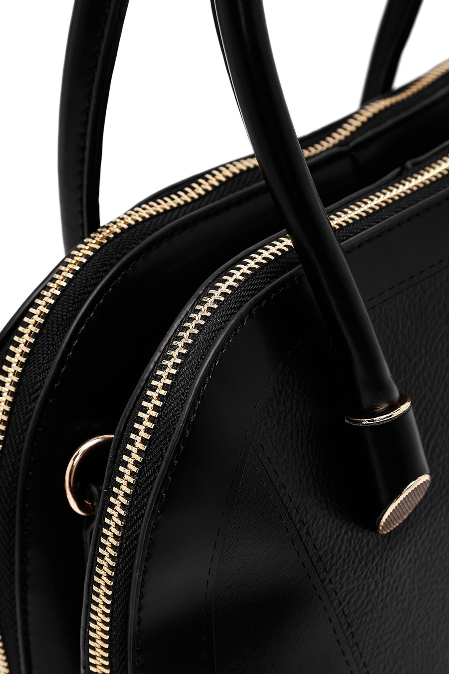 Women's Black Long Strap Classic Handbag