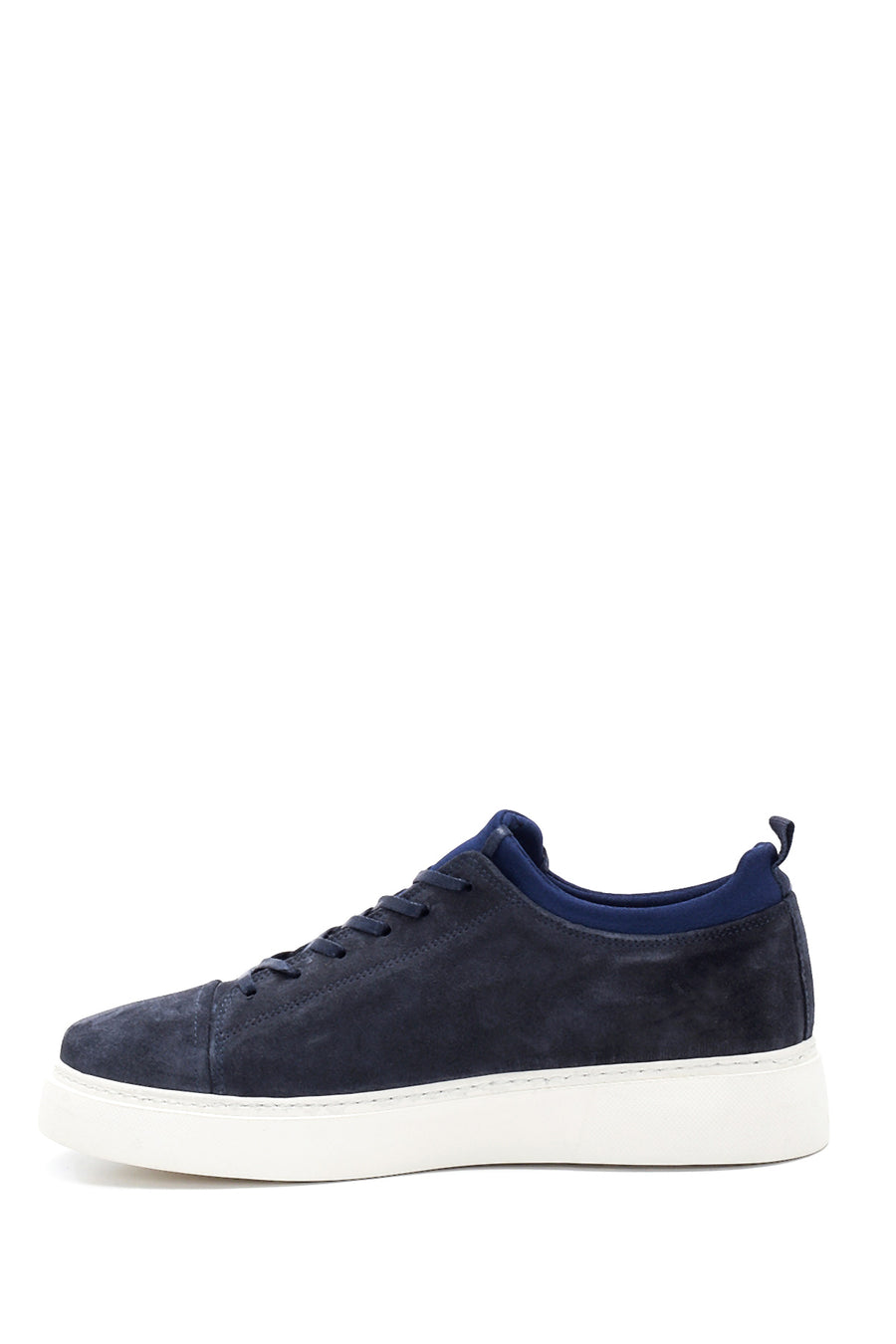 Erkek Mavi Süet Deri Sneaker