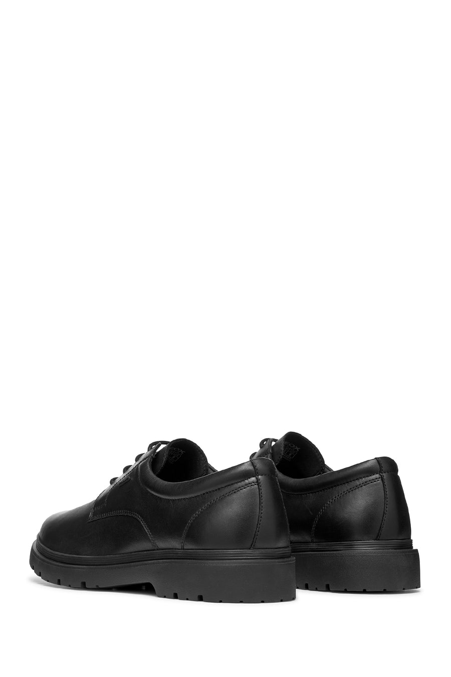 Geox Men Black U Spherica Ec1 B Abx B - Sm.Le Lace-Up Leather Casual Shoes