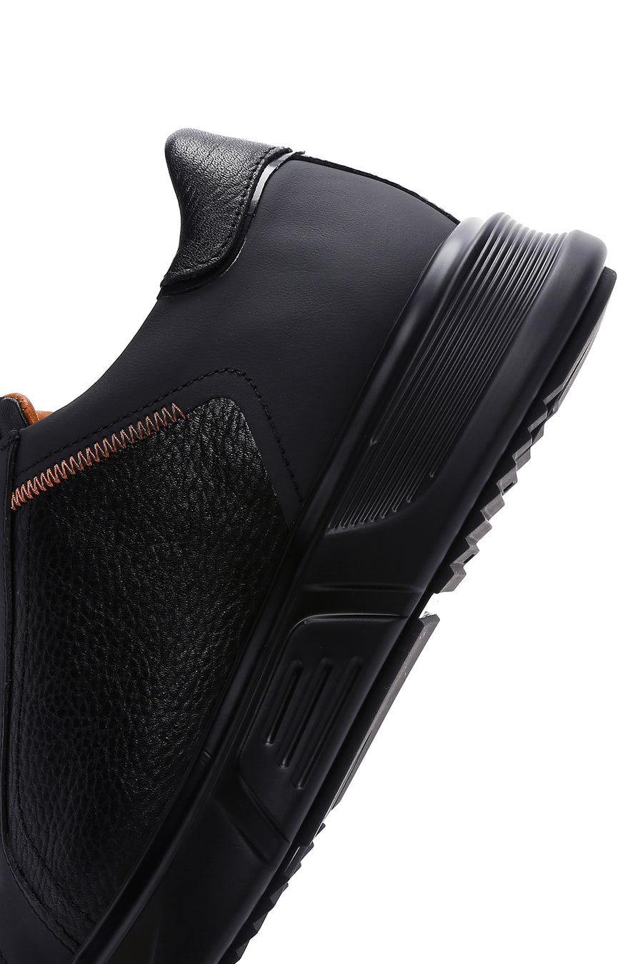 Erkek Siyah Deri Sneaker
