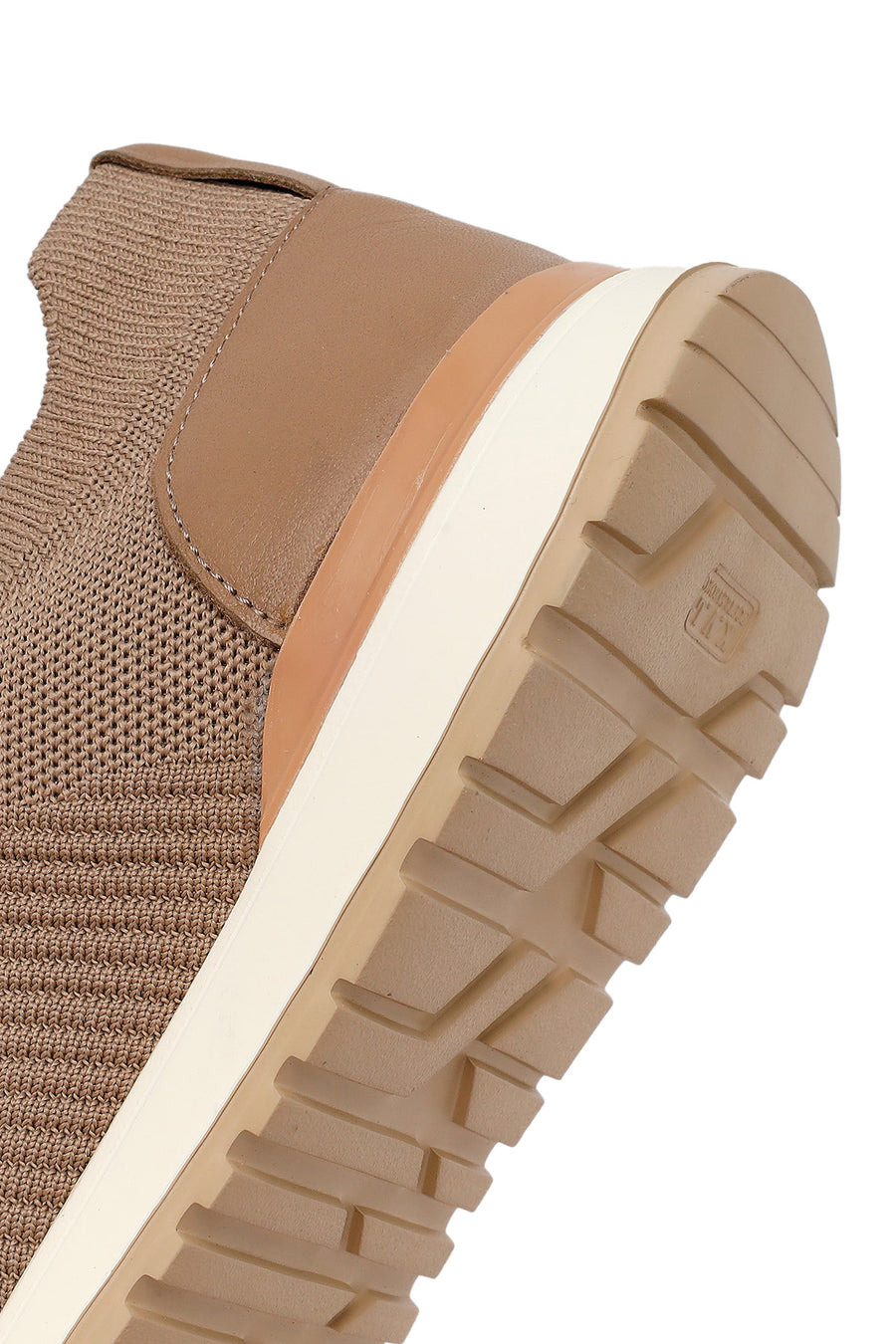 Erkek Vizon Bağcıklı Kumaş Sneaker