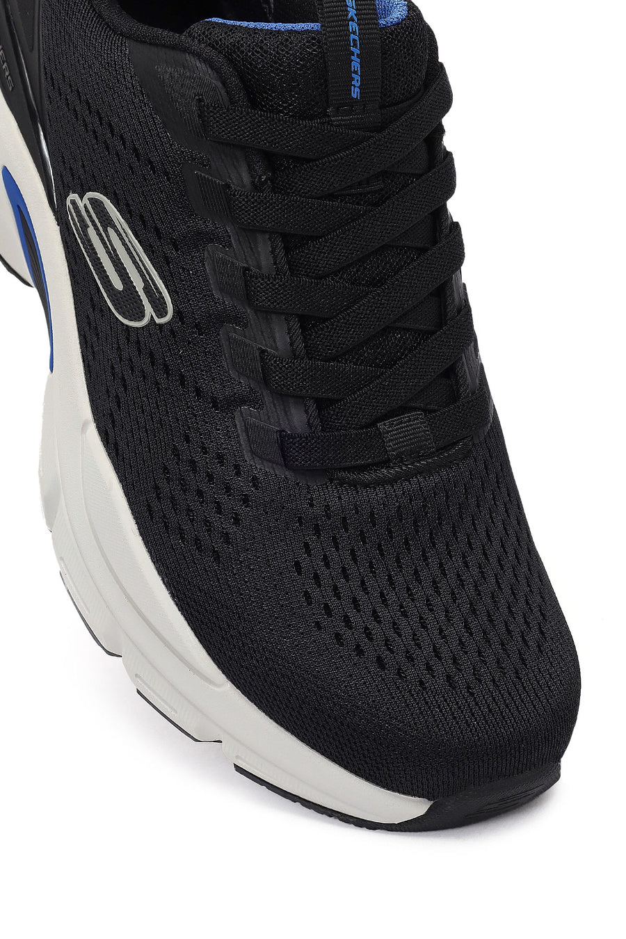 Skechers Men Black Skech - Air Ventura Lace-Up Thick-Soled Fabric Sneaker