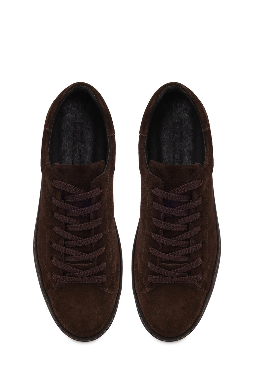 Male Brown Lace-Up Suede Leather Sneaker