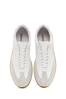 Men's White Lace-up Leather Sneaker | Derimod