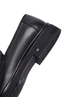 Male Black Leather Classic Loafer | Derimod