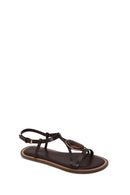 Woman Brown Stone-Embellished Sandal | Derimod