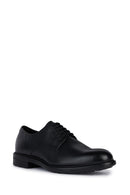 Geox Men's Black Walk Pleasure Lace-up Leather Classic Shoes | Derimod