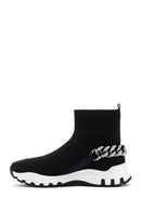 Kadın Siyah Kalın Tabanlı Bilekli Sneaker | Derimod