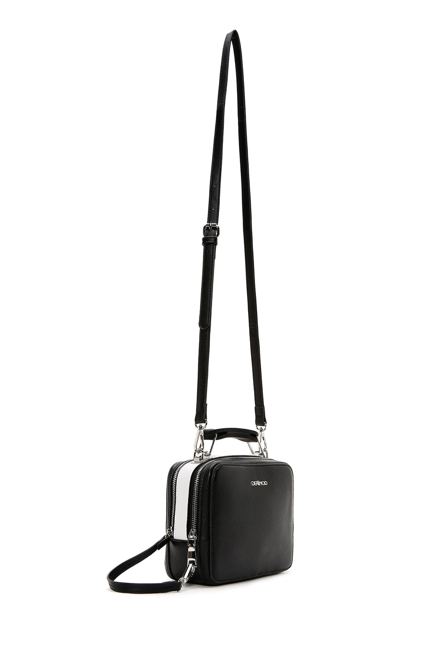 Women's Black Long Strap Crossbody Bag