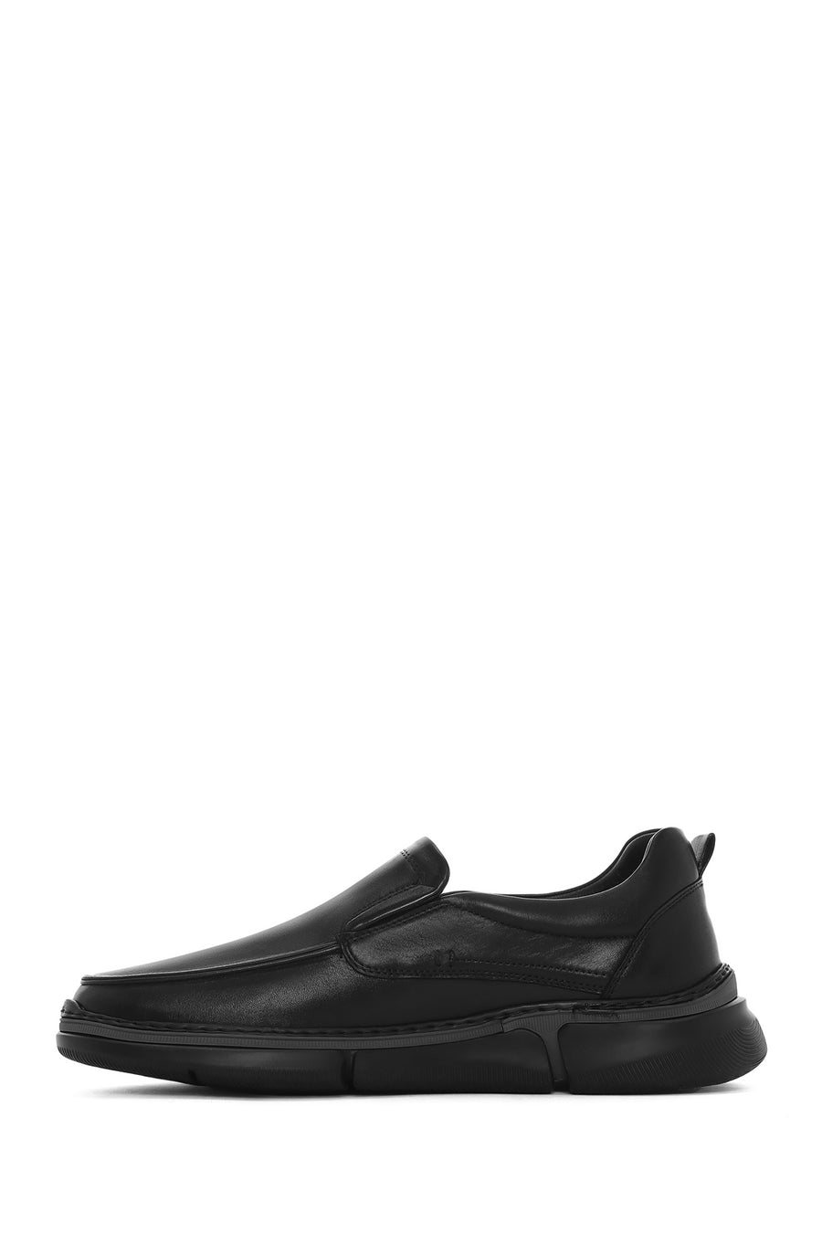 Men's Black Leather Comfort Loafer