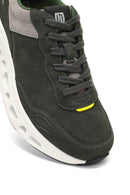 Derimod Studio Men's Dark Green Lace-Up Thick-Soled Sneaker | Derimod