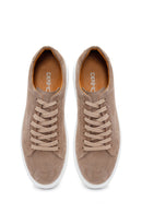 Male Beige Lace-Up Suede Leather Sneaker | Derimod