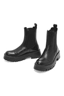 Women's Black Leather Chelsea Boots | Derimod