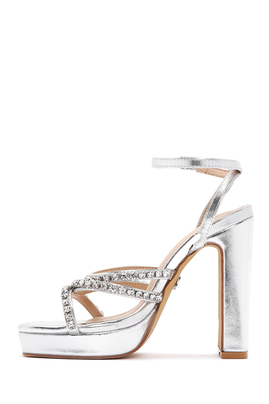 Women's Silver Stone High Heel Sandals