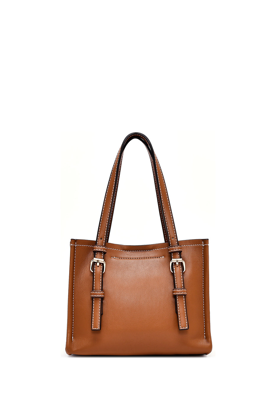 Women's Brown Long Strap Classic Handbag