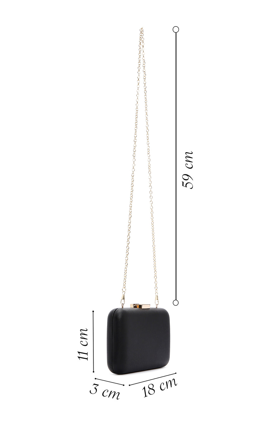 Women's Black Clutch Bag