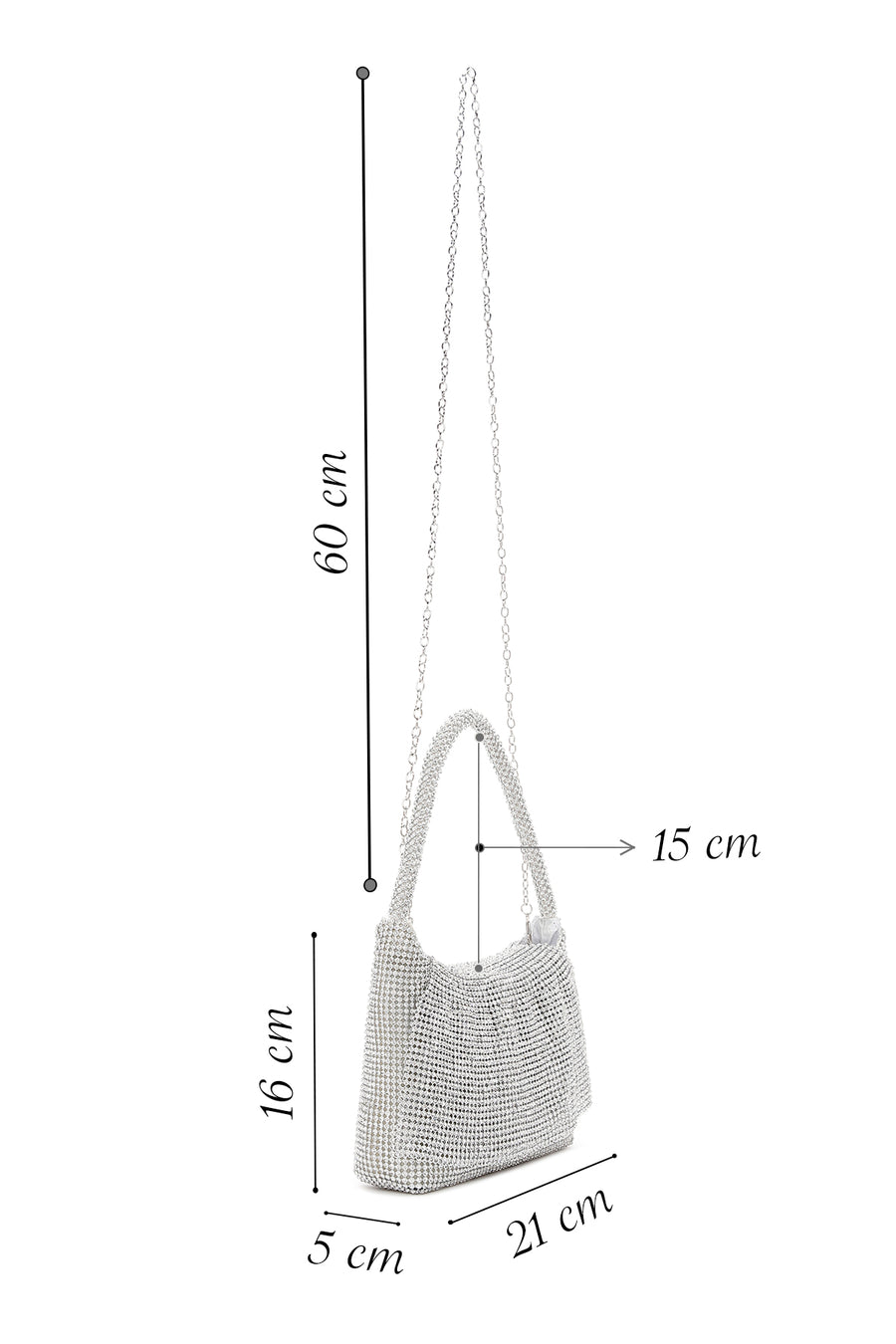 Women's Silver Stone Handbag